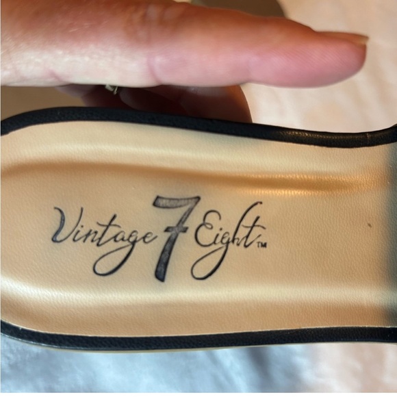 Vintage 7 Eight black sandals size 6.5 - Picture 7 of 7